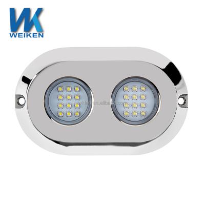 China Decorative Boat Navigation Parts 120w RGB IP68 Lights For Yacht Boat Dock Marine Luxury Pool Led Underwater Light for sale