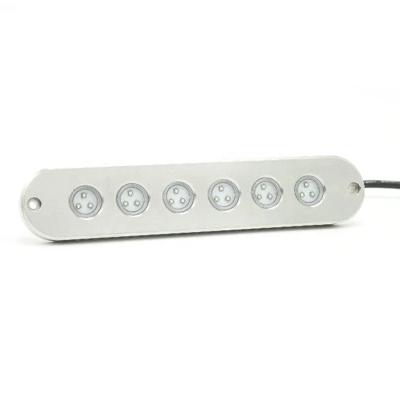 China Boat Yacht High Brightest Portable 90W Underwater Marine Pool Slim Underwater Lights For Swimming Pools for sale