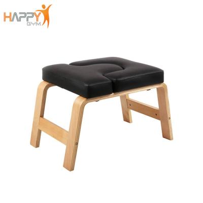 China Yoga Exercise / Family / Gym / Build Up Body / Relieve Fatigue China Factory Price Black Birch Wooden Yoga Stools Headstand for sale