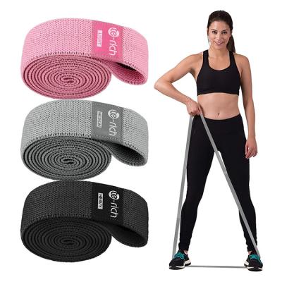 China Durable eco-friendly fabric durable 40 inch booty resistance bands. in length for yoga fitness exercise for sale