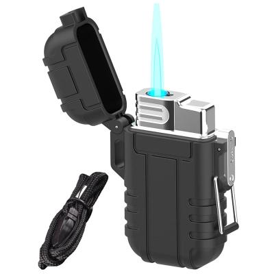 China WL05 Jet Flame Torch Lighter Refillable Electic Adjustable Butane Lighter With Lock Waterproof Windproof Gas Lighter for sale