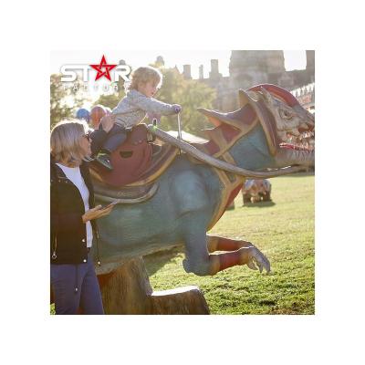 China Wholesale Metal Customized Layground Dinosaur Equipment Park Artificial Riding Dinosaur for sale