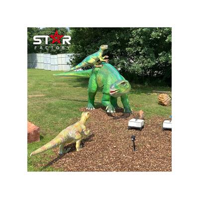 China Infrared Sensor/Remote Control/Automatic/Token Coin Operated/Button Animatronic Model Dinosaur Iguanodon Artificial 3d Dinosaur Park for sale