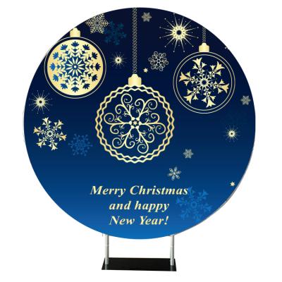 China Wholesale Modern/Luxury Round Tention Birthday Events 7Ft Custom Christmas Backdrop Pole Cover Stands for sale