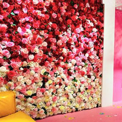 China Wedding High Quality Artificial Wall Wedding Decoration Flower Backdrop for sale