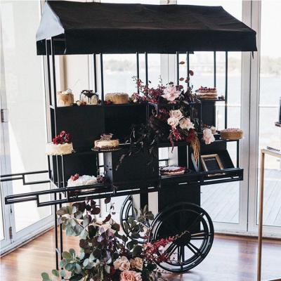 China Wedding Candy Station Metal Candy Racks Cart Display Wedding for sale