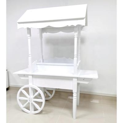 China 2021 Hot Selling Wedding Candy Cart Wooden Flower Cart Wood For Wedding Decoration for sale