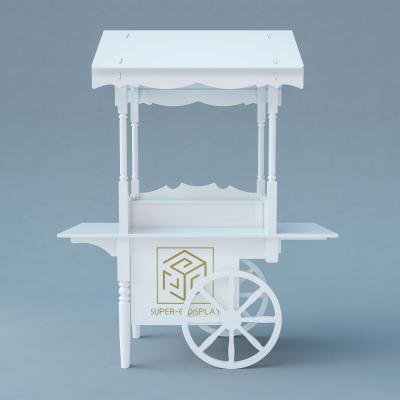 China Wedding Wooden Candy Cart Candy Station Sweet Display Wedding Party for sale