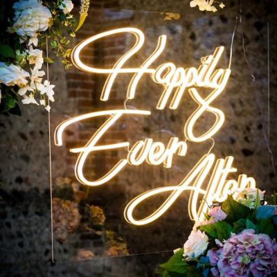 China Wedding Letters Wedding Party Neon Sign Light Custom Acrylic Led Logo for sale