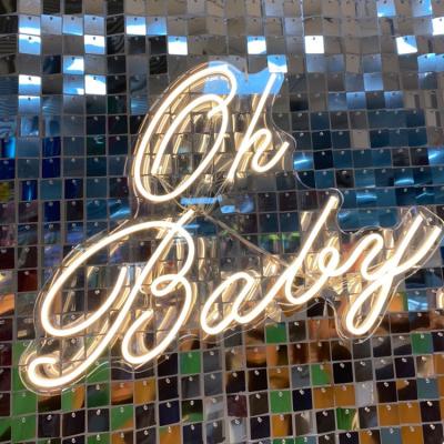 China Marry Oh Baby Logo Led Neon Light Sign Custom Made Led Wedding for sale