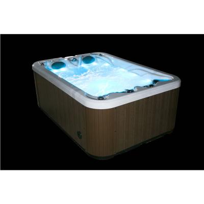 China Eco-friendly Material Outdoor Acrylic Whirlpool Spa Massage Air Hot Tub For 3 Person for sale