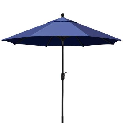 China Durable Outdoor Furniture Patio Garden Market Umbrella with Push Button/Crank Tilt, 6 Ribs 10ft Tall Waterproof Umbrella for sale