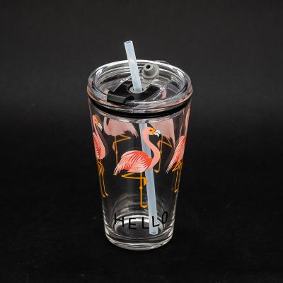 China Sustainable Creative 485ml Children's Glass Mug T1702C for sale