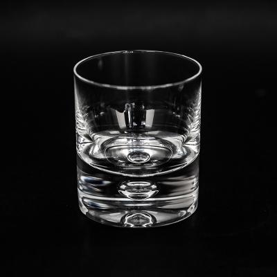 China New Classic/Postmodern High Quality Old-fashioned Heavy Low Whiskey Glasses Bubble Cup Glass Tumbler for sale