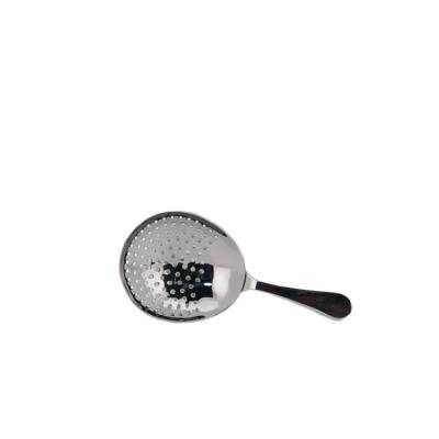 China Stainless Steel Wine Cocktail Tool Modern Black Plated Julep Strainer SS015 for sale