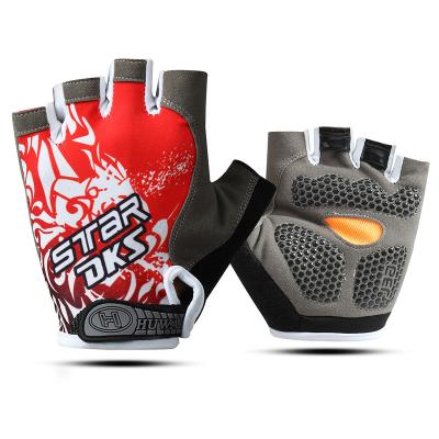 China Unisex Sports Weightlifting Gloves Workout Exercise Fitness Rises Unisex Shock Absorbing Gloves Sports for sale