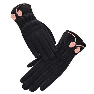 China TWILL Ladies Touch Screen Warm Up Windproof Riding Winter Warm Up Gloves for sale