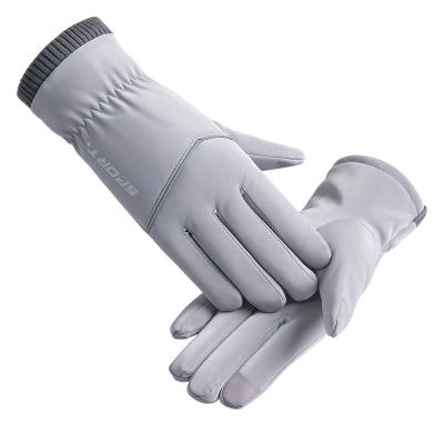 China Cute TWILL Ladies Touch Screen Warm Windproof Cycling And Running Gloves for sale