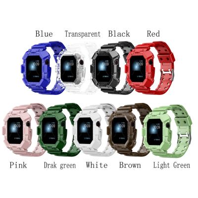 China Correa de reloj integrada helada transparente para IWatch 7/6/5 en venta