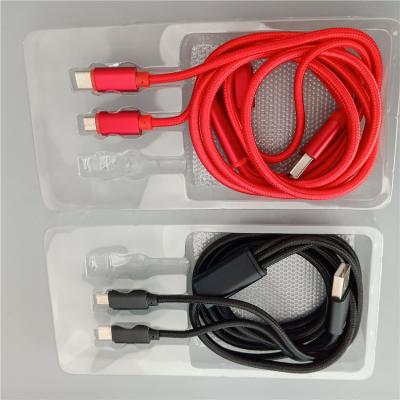 China el 1.2M USB 3 en 1 cable de carga rápido hecho punto para el cargador del teléfono en venta