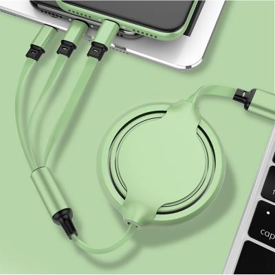 China Telescopic ABS 3 In 1 Mobile Phones Accessories Charging Cable for sale