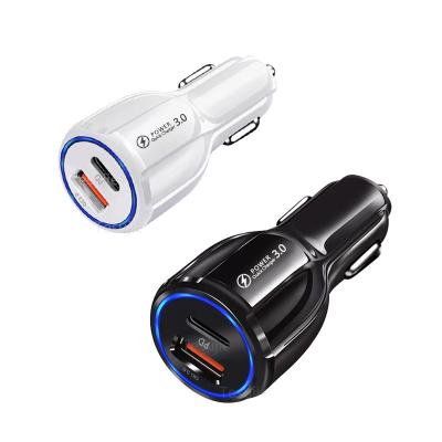 Chine Type allumeur portatif de cigarette du palladium LED du chargeur 20W QC3.0 de voiture de téléphone de C à vendre