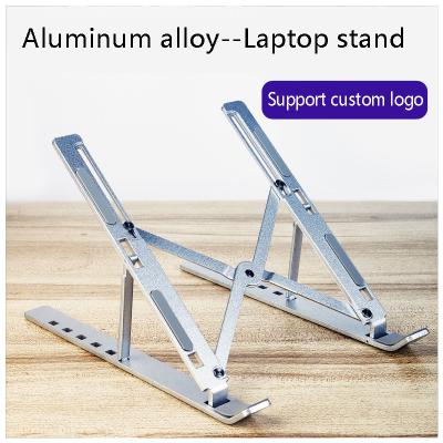 China Faltbarer Aluminiumlegierungs-Laptop-Stand-justierbares Aufzug-Abkühlen tragbar zu verkaufen