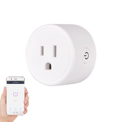 China Timing and countdown work with Alexa and Google Assistant WIFI Plug Socket, no hub required Tuya WIFI Remote Control Smart Plug for sale