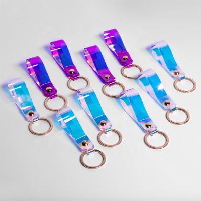 China Advertising/Gifts Shiny PVC Single Key Chain/Promotion Reading With Logo Customized For Promotional Key Ring Wrist Strap for sale