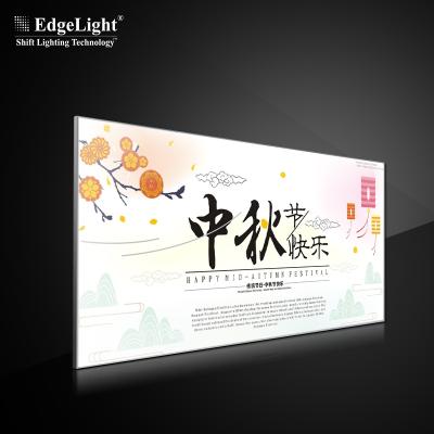 China Single Sided LED Wall Mounted Small Frame Big Slim Fabric Light Box for sale