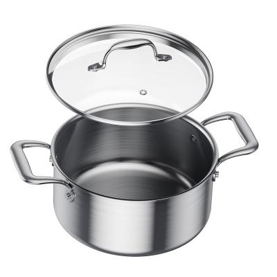 China Fashionable Professional Pure Titanium Sauce Pot Stock Pot With Lid For Milk Sauce Pasta Boiling Noodles for sale