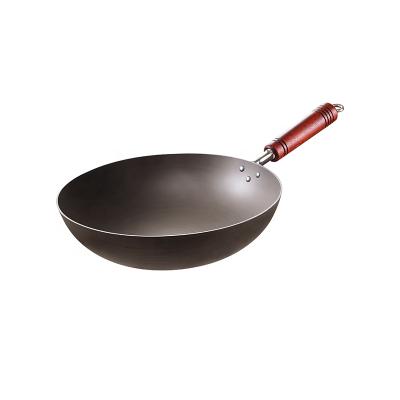 China Wholesale Uncoated Non-Stick Pure Titanium Cooker Wok With Lid Eco-friendly Sustainable for sale