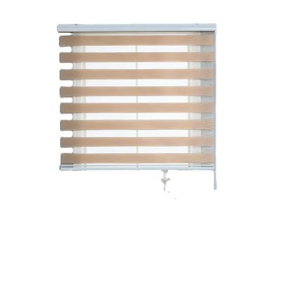 China Blackout Customized Size Roll Curtain Zebra Double Blind Roller Fabric Shades Blinds for sale