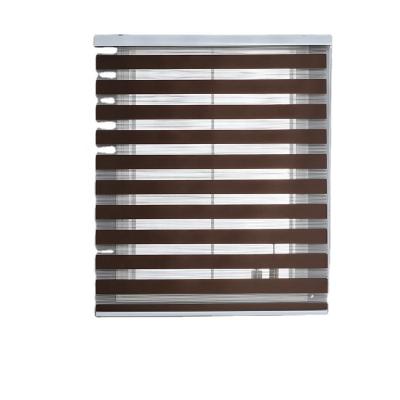 China 2021 Blackout H.Cheng HOUSE Blackout Vintage Shutters Hot Selling Chocolate Single Blind Curtain Fabric Modern Curtains For Living Room for sale