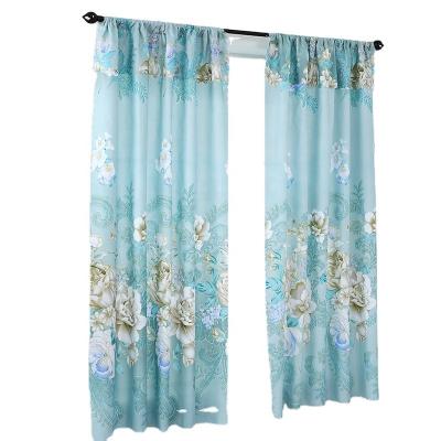 China Hot Selling Blackout Modern Blackout Blackout Fabric Curtains Wholesale Printing Sheer Fabric Ready Made Cortins For Living Room for sale