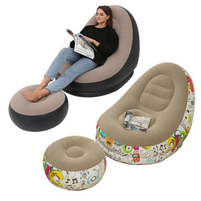 China Cheap living room sofas sex chair bed dormitory living room sofa (size) adjustable inflatable sofa bed set with armrest confetti graffiti assembled soft couch for sale