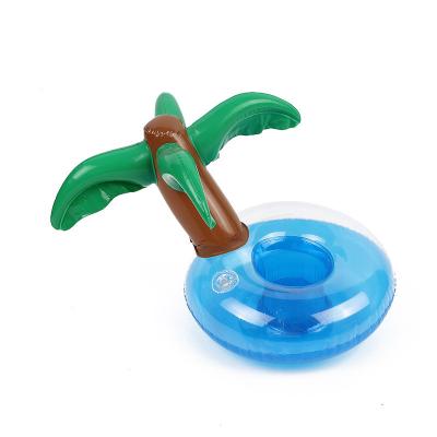 China Inflatable Beverage Float Drink Holder Pool Accessories Cup Float Palm Donut Pool Float Float Cup Holder Floats Cup Bottle Tray for sale