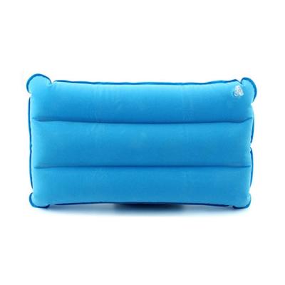 China Anti-bacteria PVC Inflatable Travel Pillow U Shape Flocked Soft Air Filled for sale