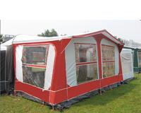 China Red Aluminum Trailer Awnings full size caravan awnings with Mesh wall for sale