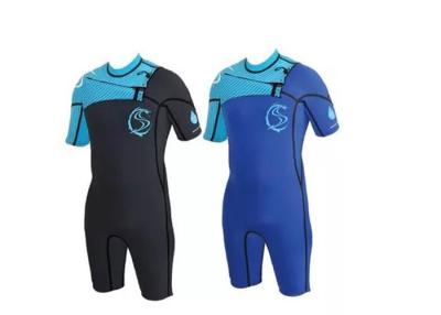 China Blue Lycra Surf Rash Guard , 2mm Nylon Wetsuit  Azure Sail Wear for sale