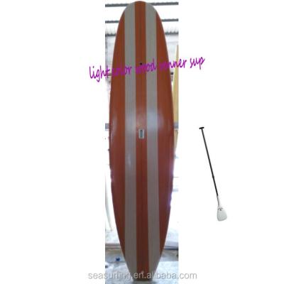 China veneer paddle board epoxy strong fiberglass sip stand up paddle board fish kayak customized for sale