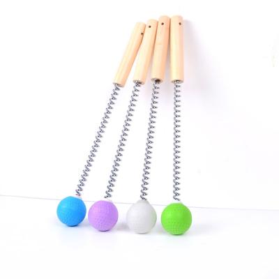 China Body Beat Hammer Massage Full Body Reduce Fatigue Pain Manual Beat Golf Ball Back Shoulder Massager Hammer Stick Massager for sale