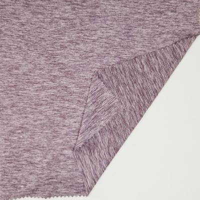 China Professional 100 Polyester Spandex Anti Pill PD DTY 1 Cationic Side Brushed Jersey Knitting Fabric For Garment for sale