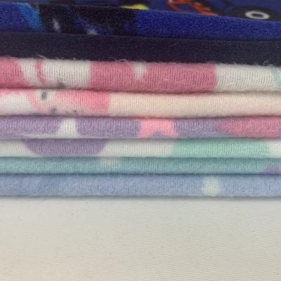 China Stretch Plain Dyed 100% Polyester Fleece Print Fabric With Owl Design For Kids for sale