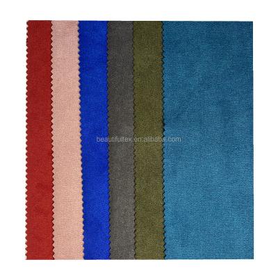 China Hot Sale Anti Pill Plain Dyed Scuba 50D Suede Fabric Manufacturer For Garment for sale