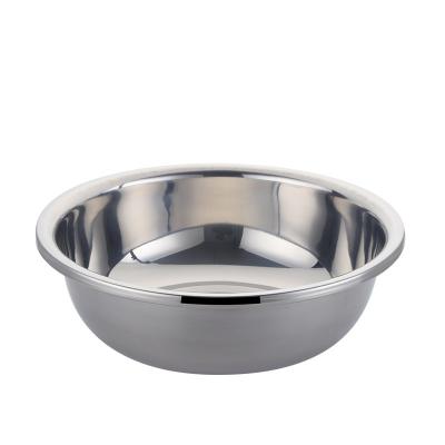 China 2022 Sustainable Kitchen Sink Deepen Soup SPOON SCOOP KITCHENWARE Utensils Basin Logo Stainless Steel Household Thickened Basin for sale