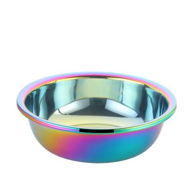 China 2022 Sustainable Kitchen Sink Deepen Soup SPOON SCOOP KITCHENWARE Utensils Basin Logo Stainless Steel Household Thickened Basin for sale