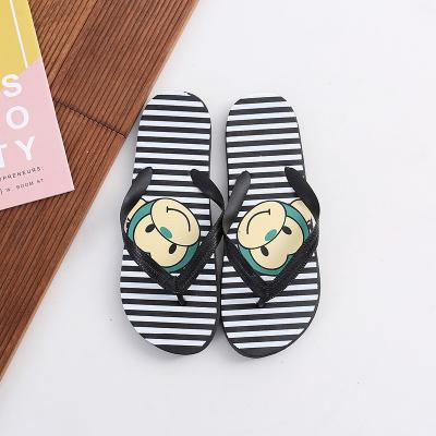 China 2021 New PVC Camouflage Solid Color Coconut Tree Men Slippers Rubber Flip Flops Summer Beach Removable Shoes for sale