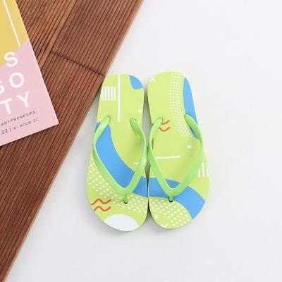 China 2021 New PVC Camouflage Solid Color Coconut Tree Men Slippers Rubber Flip Flops Summer Beach Removable Shoes for sale