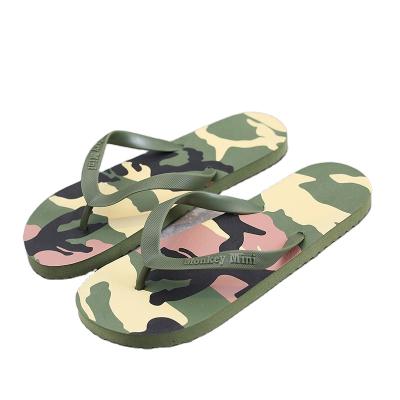 China PVC Men's Slippers Summer Beach Shoes Wholesale Camouflage Coconut Rubber Slippers 2023 New for sale